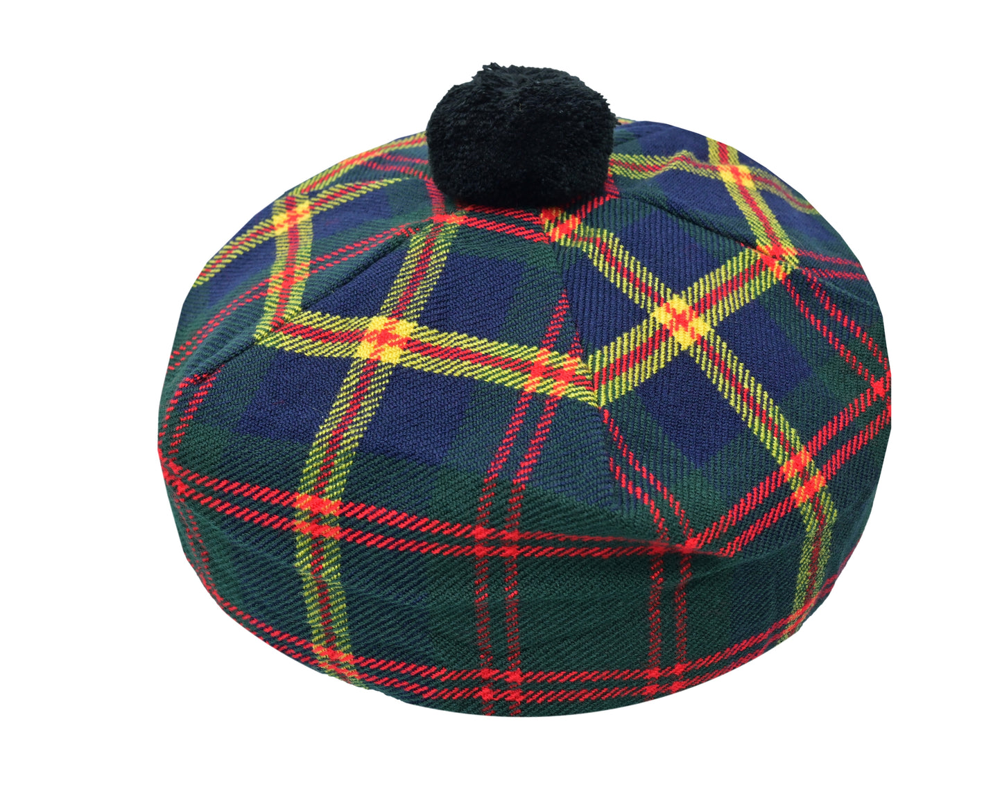 Scottish Tartan Tam O' Shanter Hat Tammy Bonnet Beret Balmoral Hat | Acrylic Wool Tartan Tammie in Various Tartans