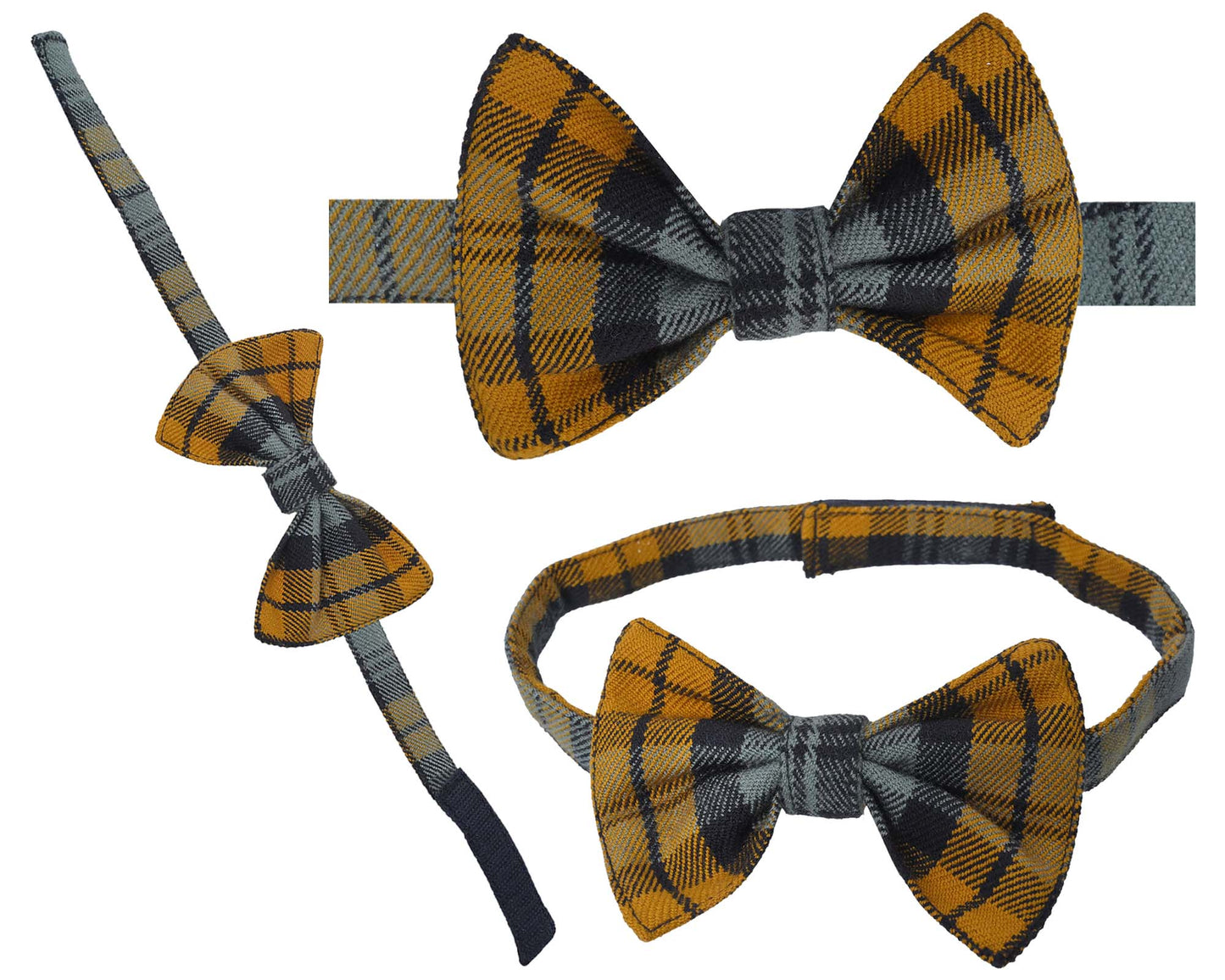 Men's Scottish Tartan Pre-Tied Bow Ties / Acrylic Wool Tartan Bow Tie