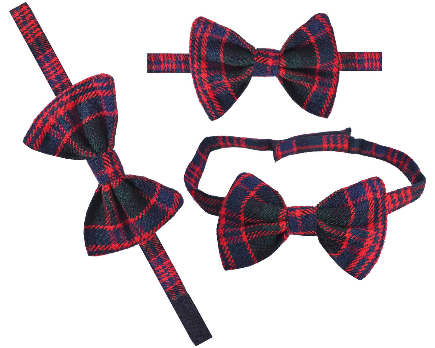 Men's Scottish Tartan Pre-Tied Bow Ties / Acrylic Wool Tartan Bow Tie