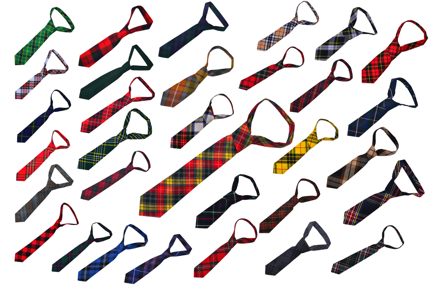 Men's Scottish Clan Tartan Necktie / Acrylic Wool Tartan Tie in Various Tartans