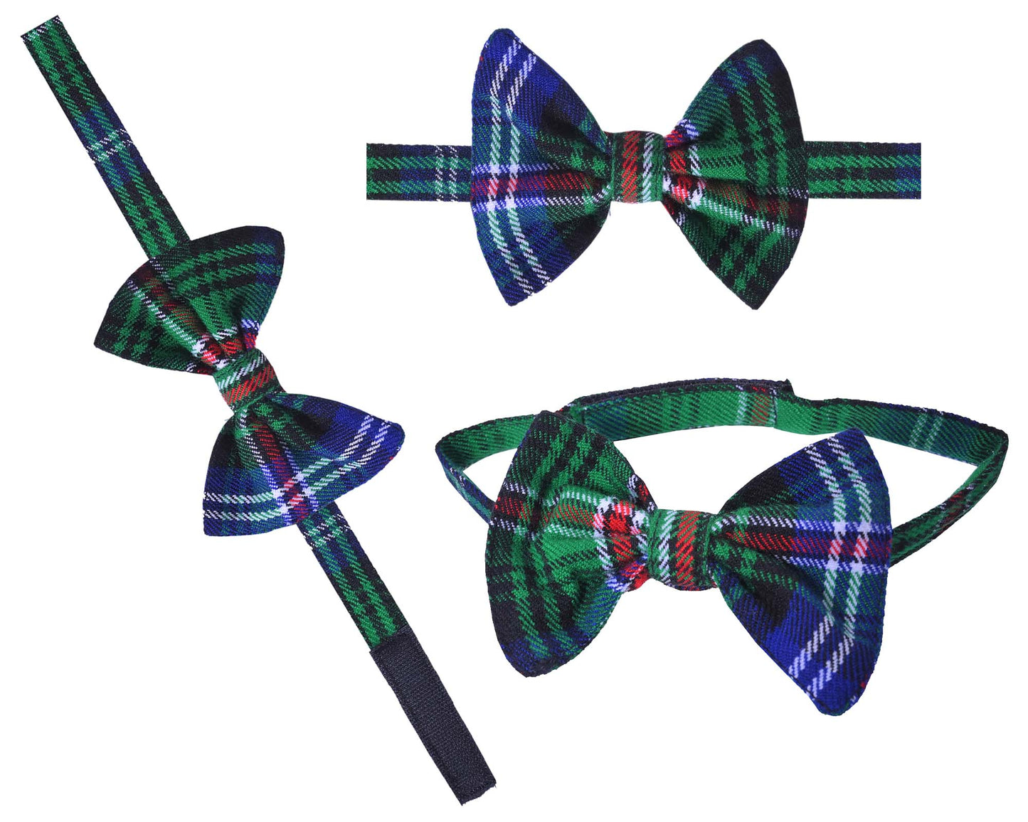 Men's Scottish Tartan Pre-Tied Bow Ties / Acrylic Wool Tartan Bow Tie