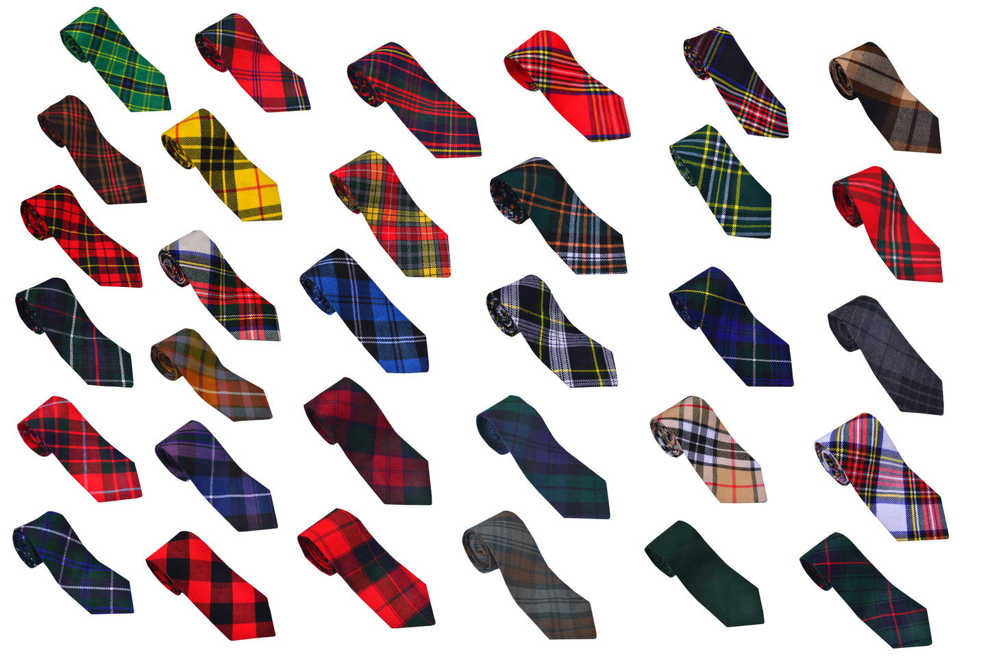 Men's Scottish Clan Tartan Necktie / Acrylic Wool Tartan Tie in Various Tartans