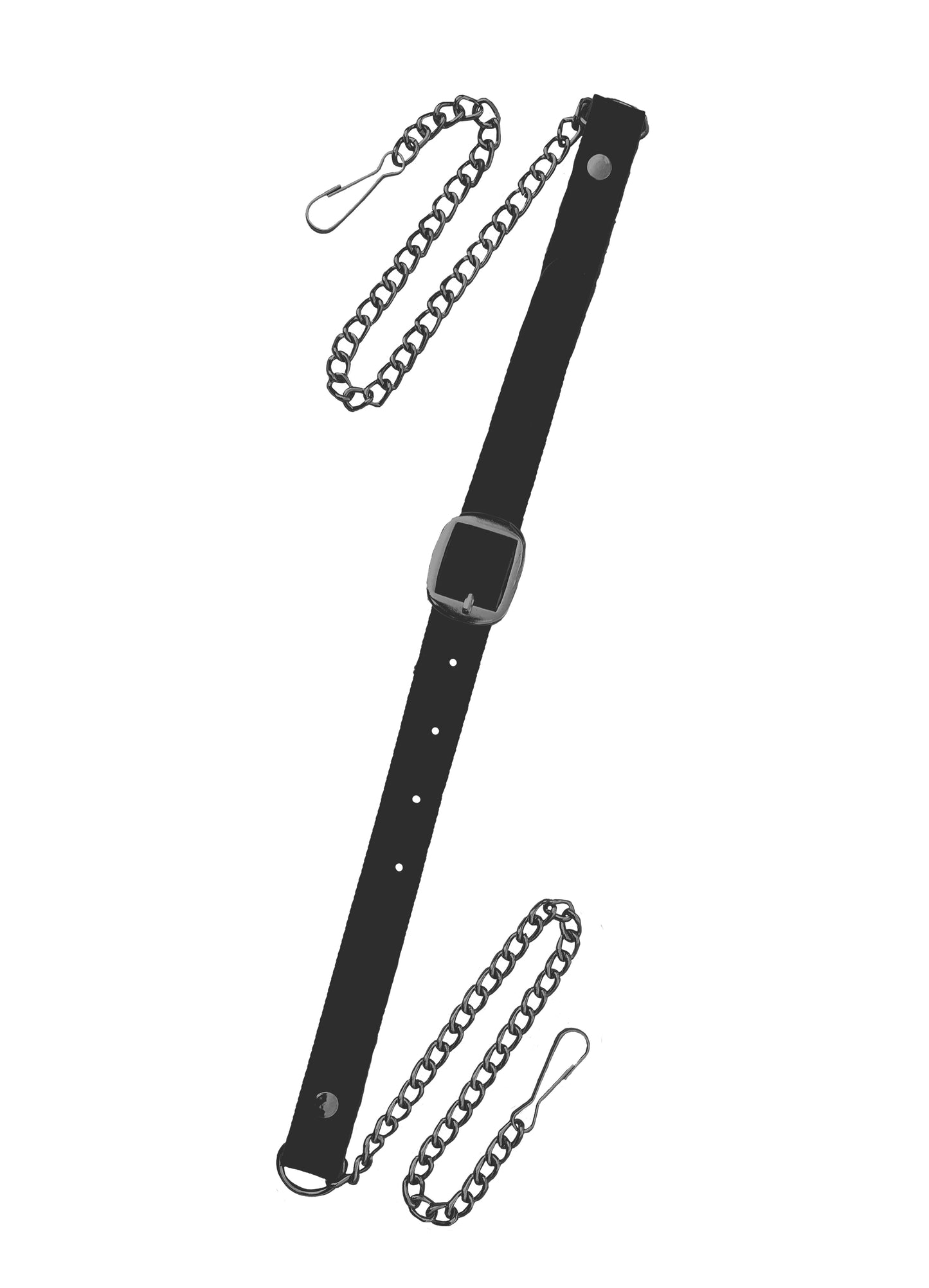 Scottish Sporran Belt with Chain – Adjustable Leather Replacement Belt for Kilt Sporran