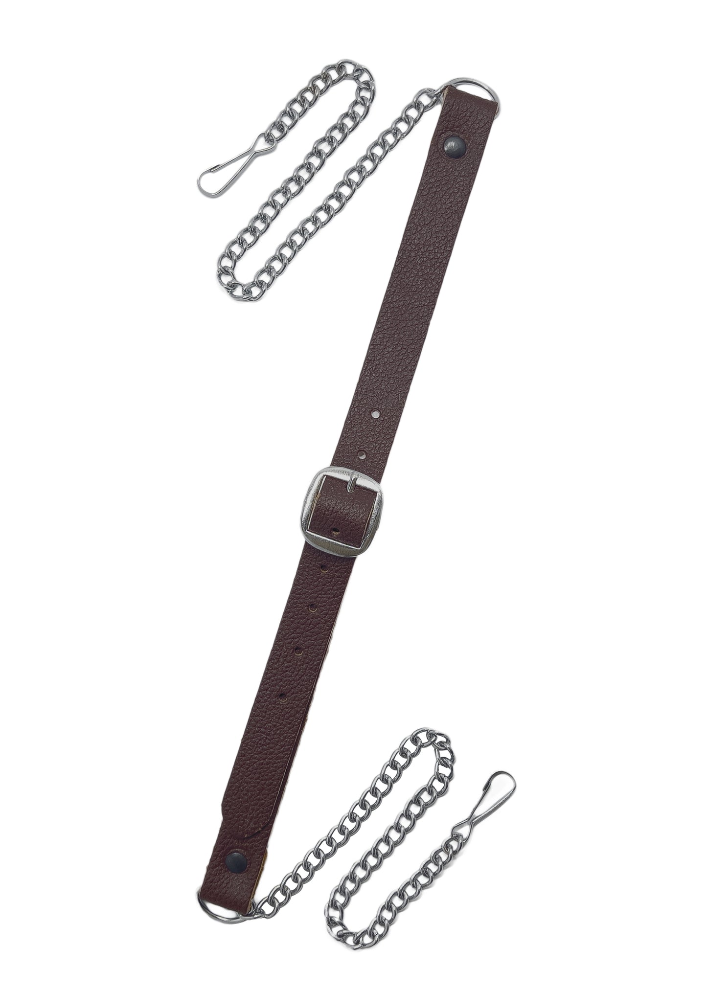 Scottish Sporran Belt with Chain – Adjustable Leather Replacement Belt for Kilt Sporran