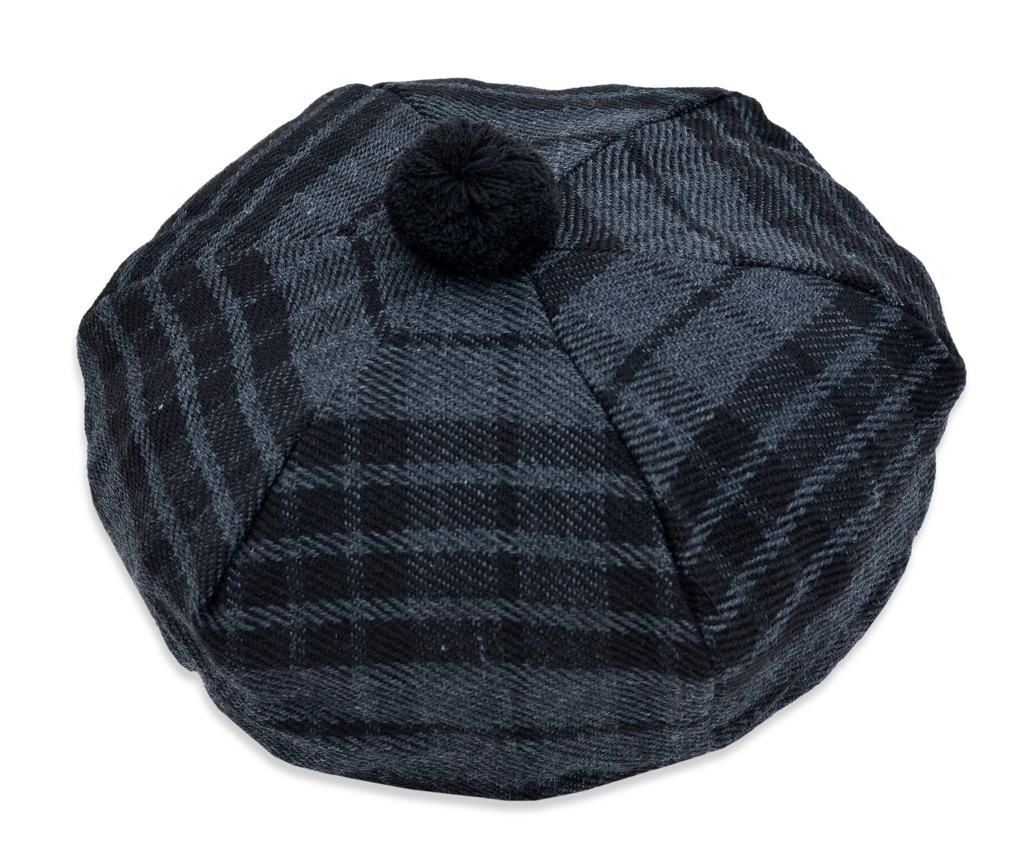 Scottish Tartan Tam O' Shanter Hat Tammy Bonnet Beret Balmoral Hat | Acrylic Wool Tartan Tammie in Various Tartans