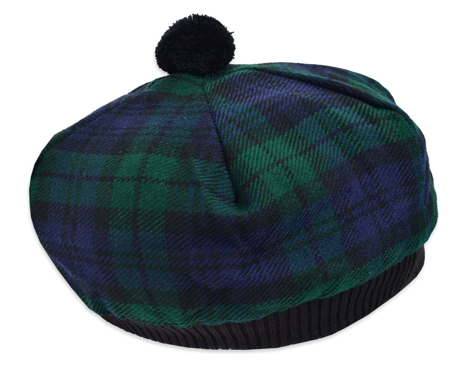Scottish Tartan Tam O' Shanter Hat Tammy Bonnet Beret Balmoral Hat | Acrylic Wool Tartan Tammie in Various Tartans