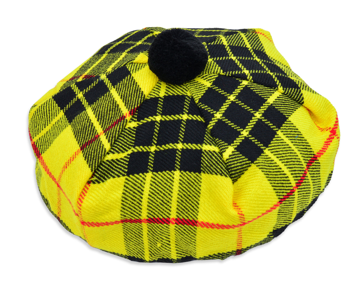 Scottish Tartan Tam O' Shanter Hat Tammy Bonnet Beret Balmoral Hat | Acrylic Wool Tartan Tammie in Various Tartans