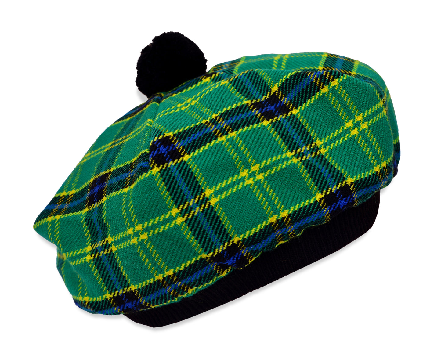 Scottish Tartan Tam O' Shanter Hat Tammy Bonnet Beret Balmoral Hat | Acrylic Wool Tartan Tammie in Various Tartans