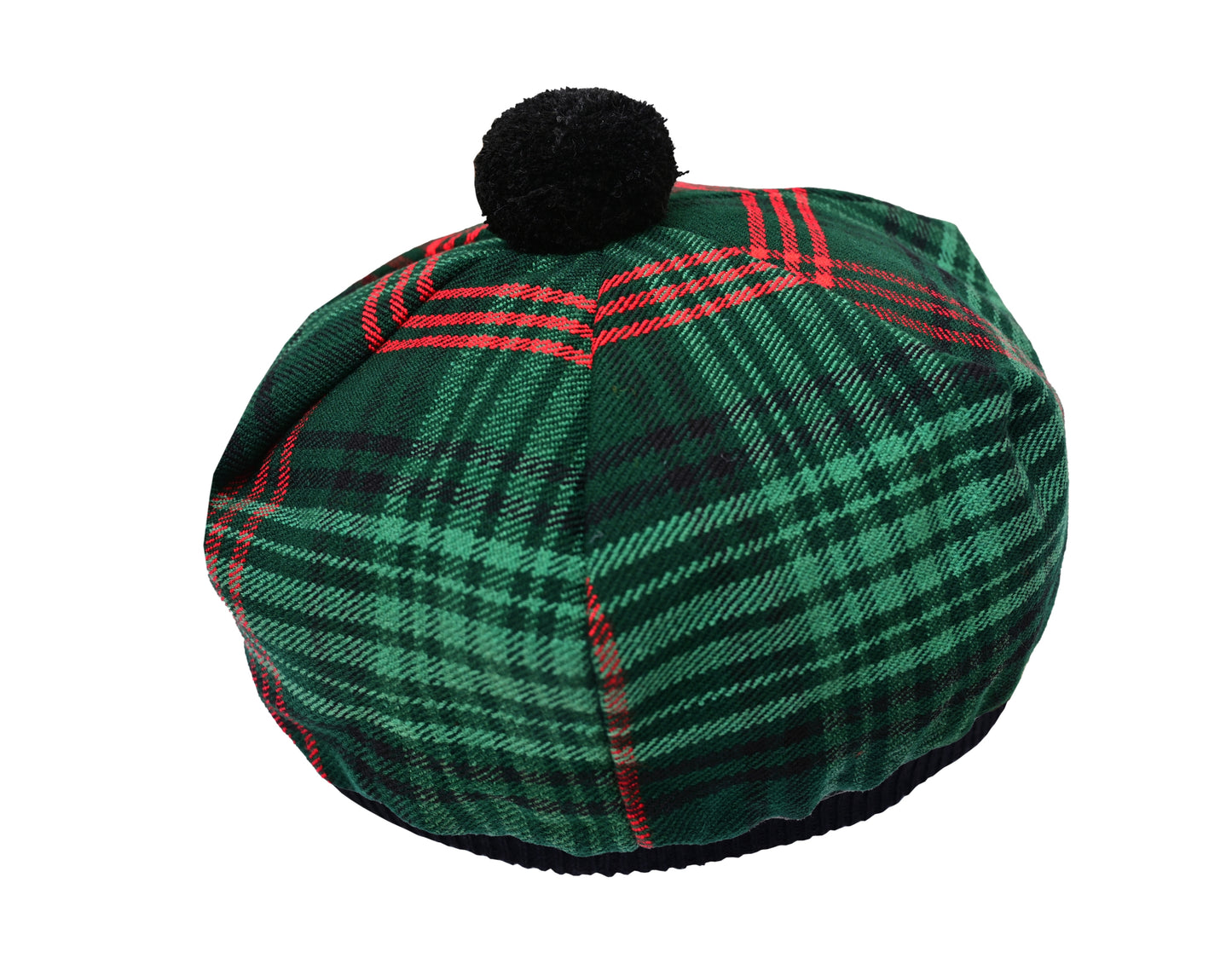 Scottish Tartan Tam O' Shanter Hat Tammy Bonnet Beret Balmoral Hat | Acrylic Wool Tartan Tammie in Various Tartans