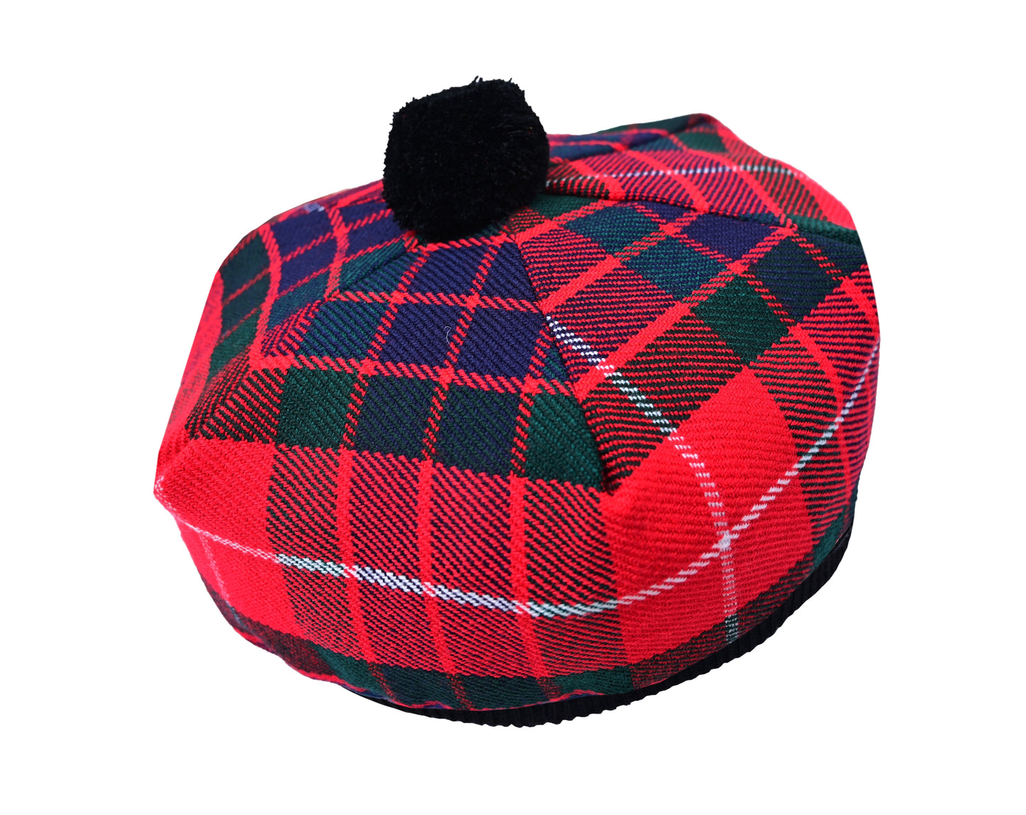 Scottish Tartan Tam O' Shanter Hat Tammy Bonnet Beret Balmoral Hat | Acrylic Wool Tartan Tammie in Various Tartans