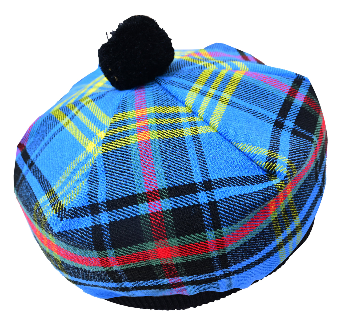 Scottish Tartan Tam O' Shanter Hat Tammy Bonnet Beret Balmoral Hat | Acrylic Wool Tartan Tammie in Various Tartans