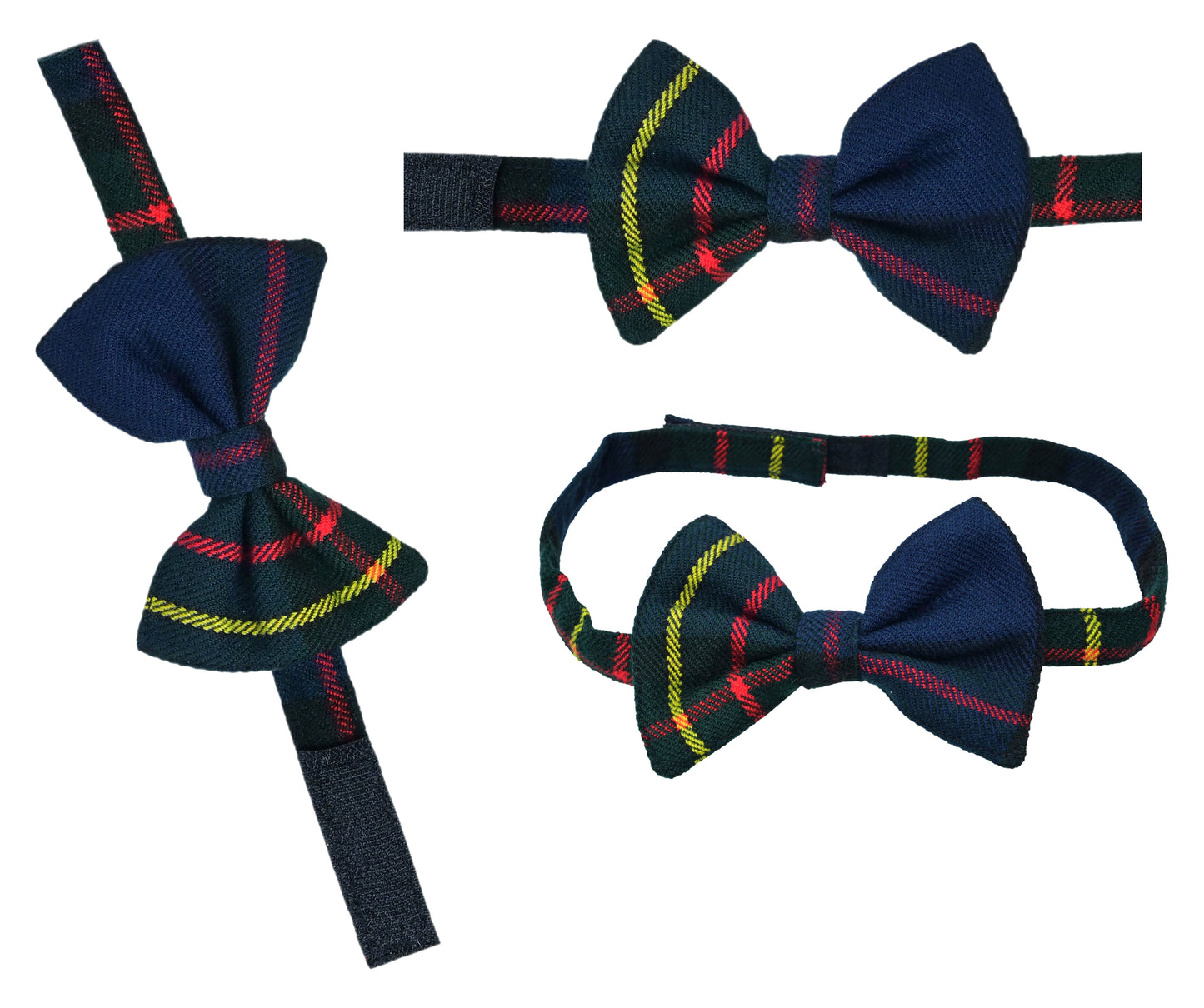 Men's Scottish Tartan Pre-Tied Bow Ties / Acrylic Wool Tartan Bow Tie