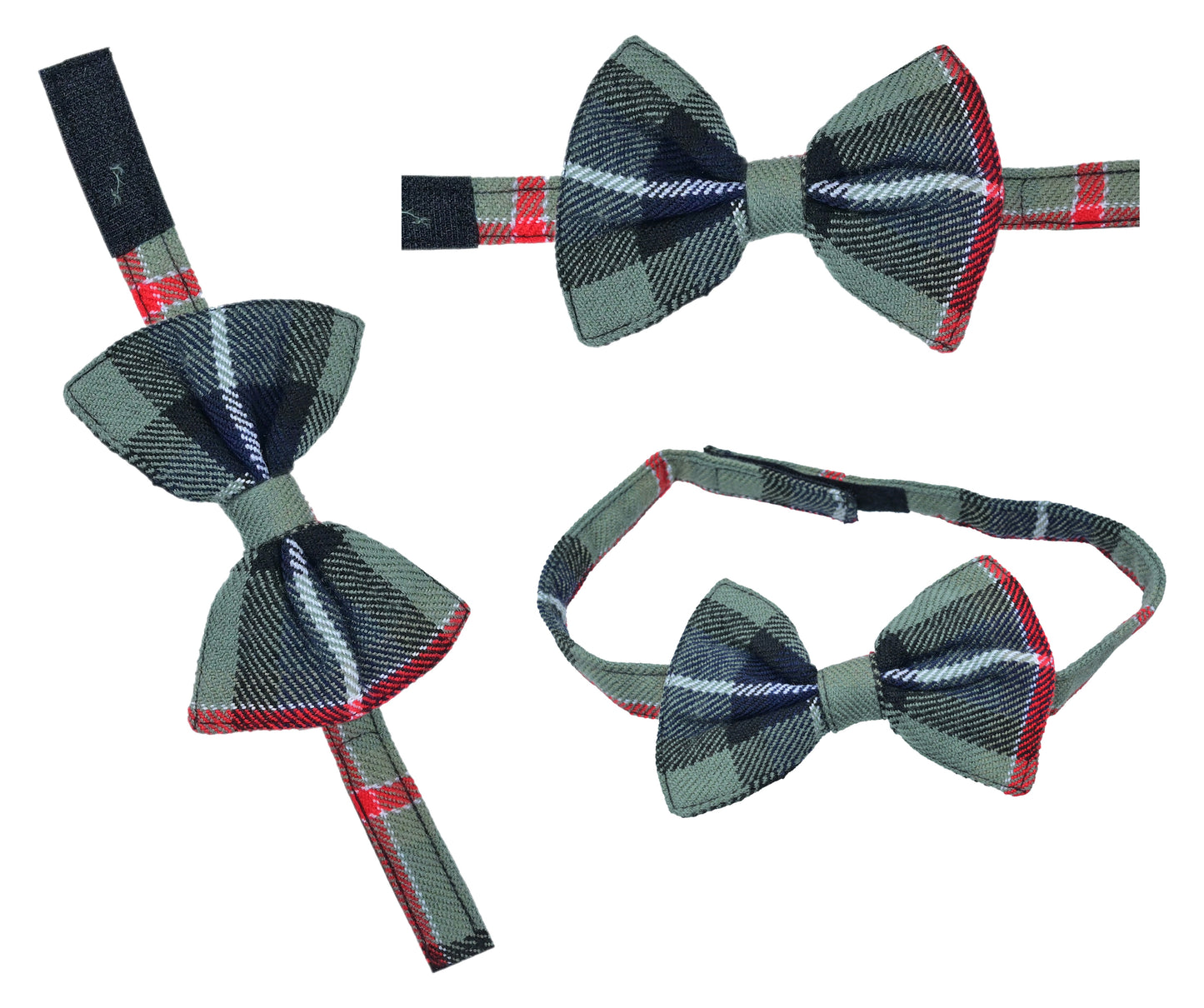 Men's Scottish Tartan Pre-Tied Bow Ties / Acrylic Wool Tartan Bow Tie