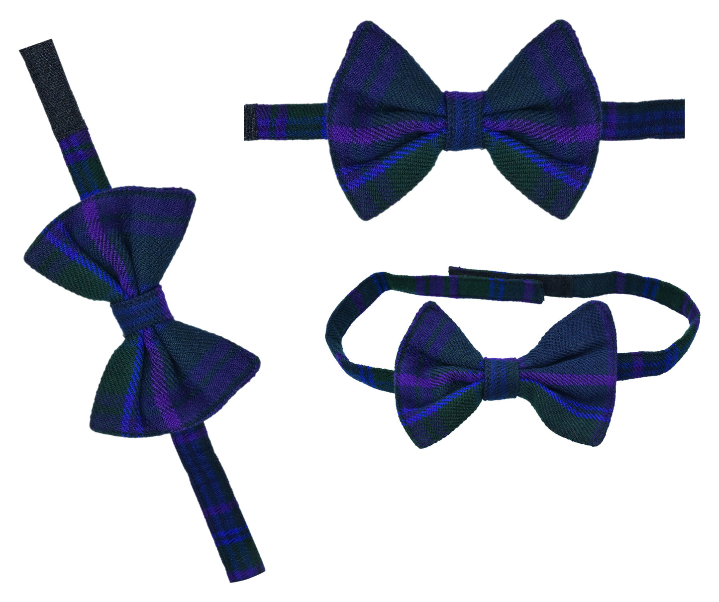 Men's Scottish Tartan Pre-Tied Bow Ties / Acrylic Wool Tartan Bow Tie