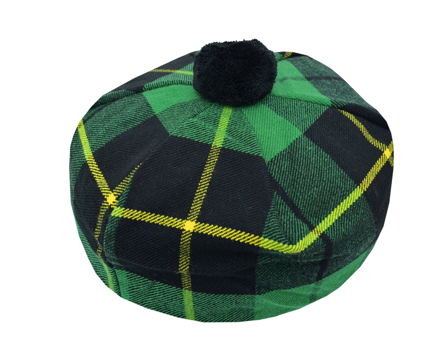 Scottish Tartan Tam O' Shanter Hat Tammy Bonnet Beret Balmoral Hat | Acrylic Wool Tartan Tammie in Various Tartans