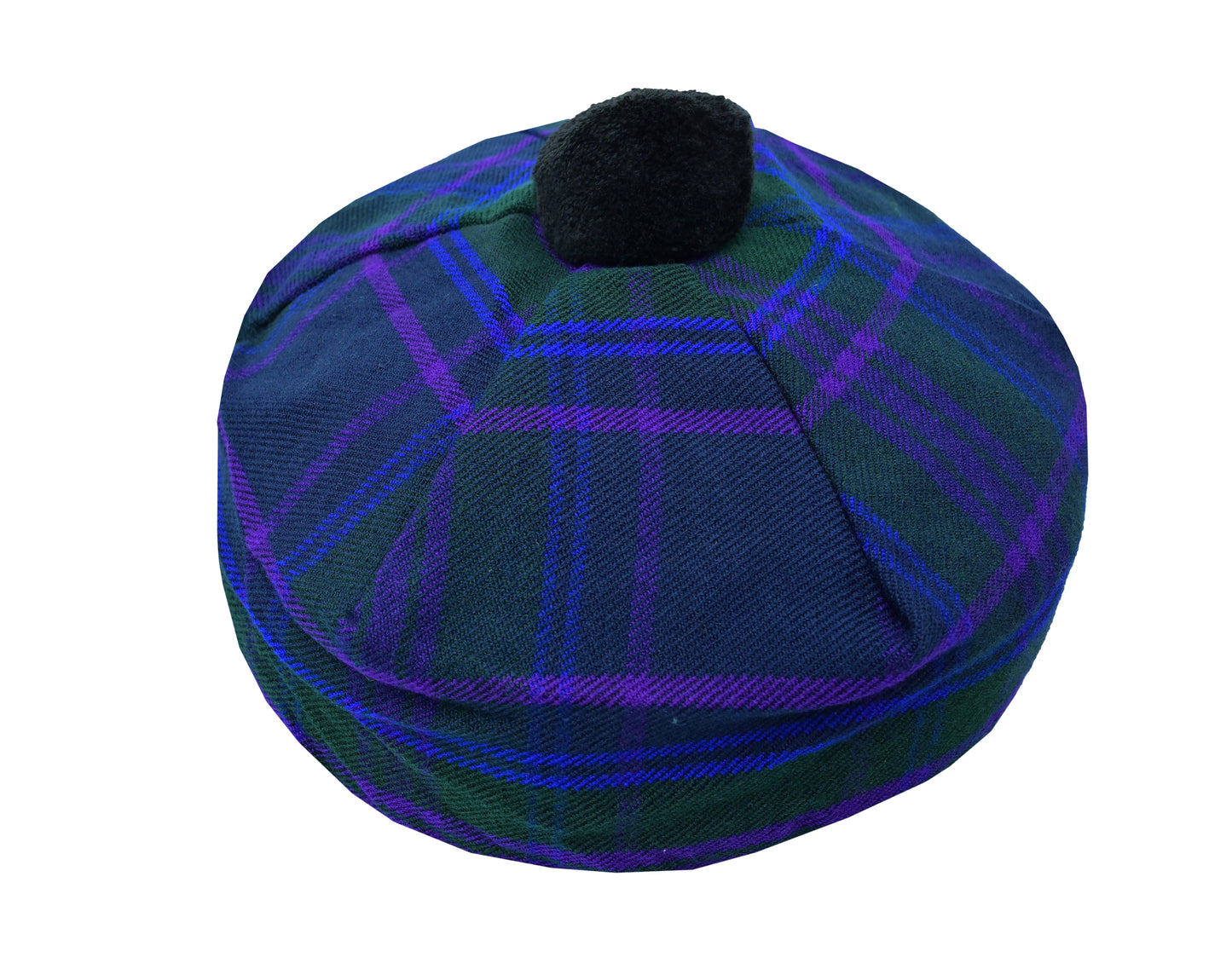 Scottish Tartan Tam O' Shanter Hat Tammy Bonnet Beret Balmoral Hat | Acrylic Wool Tartan Tammie in Various Tartans