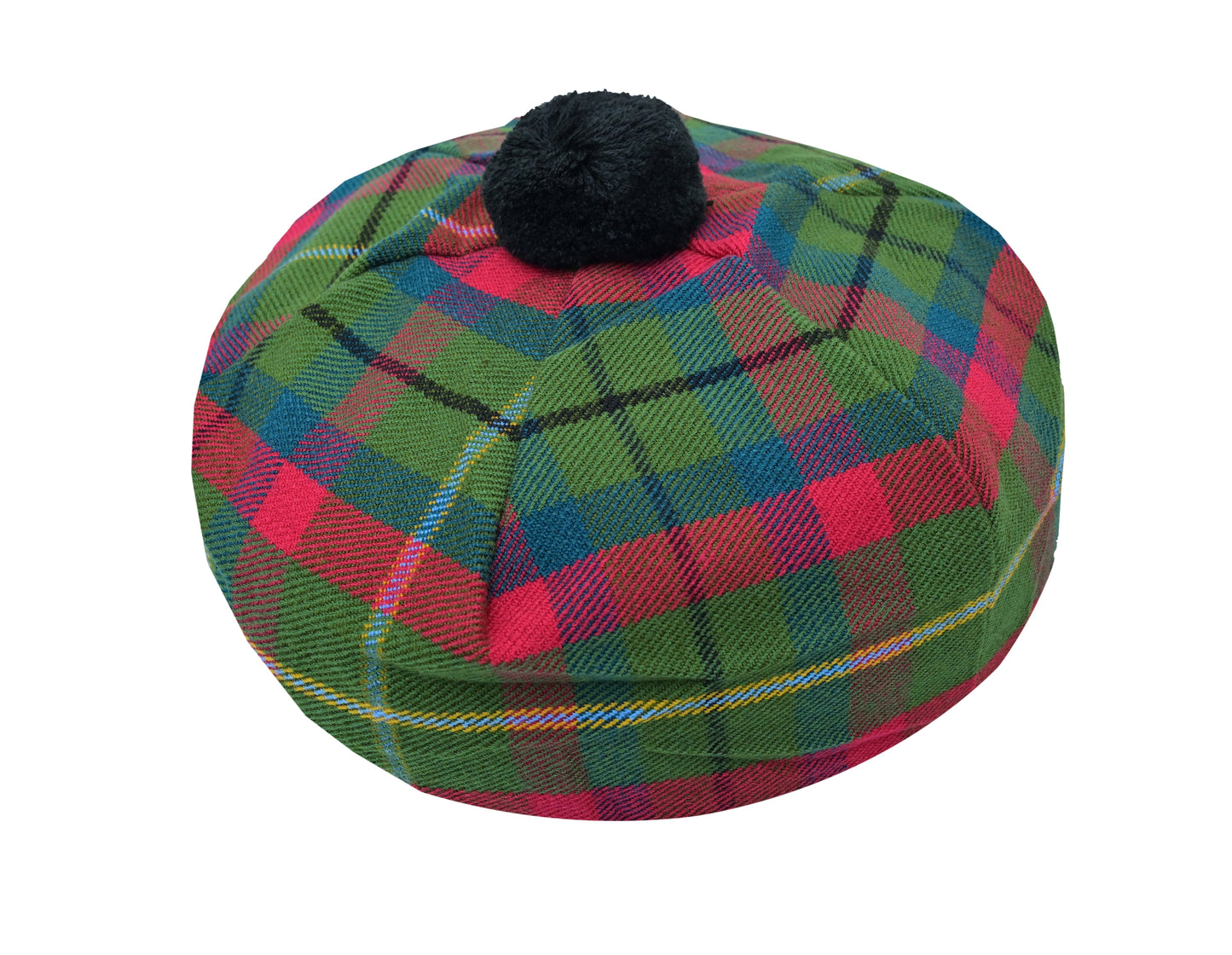Scottish Tartan Tam O' Shanter Hat Tammy Bonnet Beret Balmoral Hat | Acrylic Wool Tartan Tammie in Various Tartans