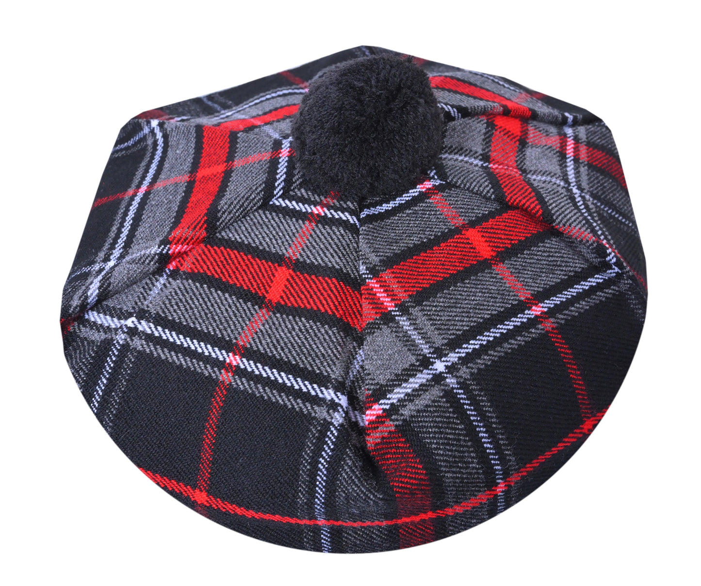 Scottish Tartan Tam O' Shanter Hat Tammy Bonnet Beret Balmoral Hat | Acrylic Wool Tartan Tammie in Various Tartans
