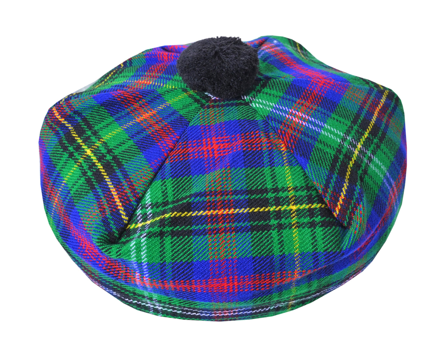 Scottish Tartan Tam O' Shanter Hat Tammy Bonnet Beret Balmoral Hat | Acrylic Wool Tartan Tammie in Various Tartans