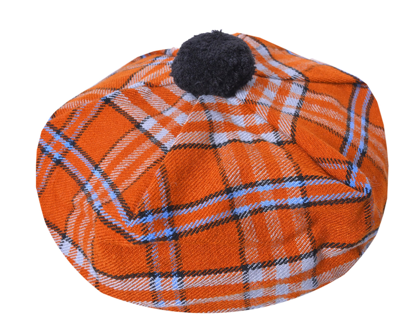 Scottish Tartan Tam O' Shanter Hat Tammy Bonnet Beret Balmoral Hat | Acrylic Wool Tartan Tammie in Various Tartans