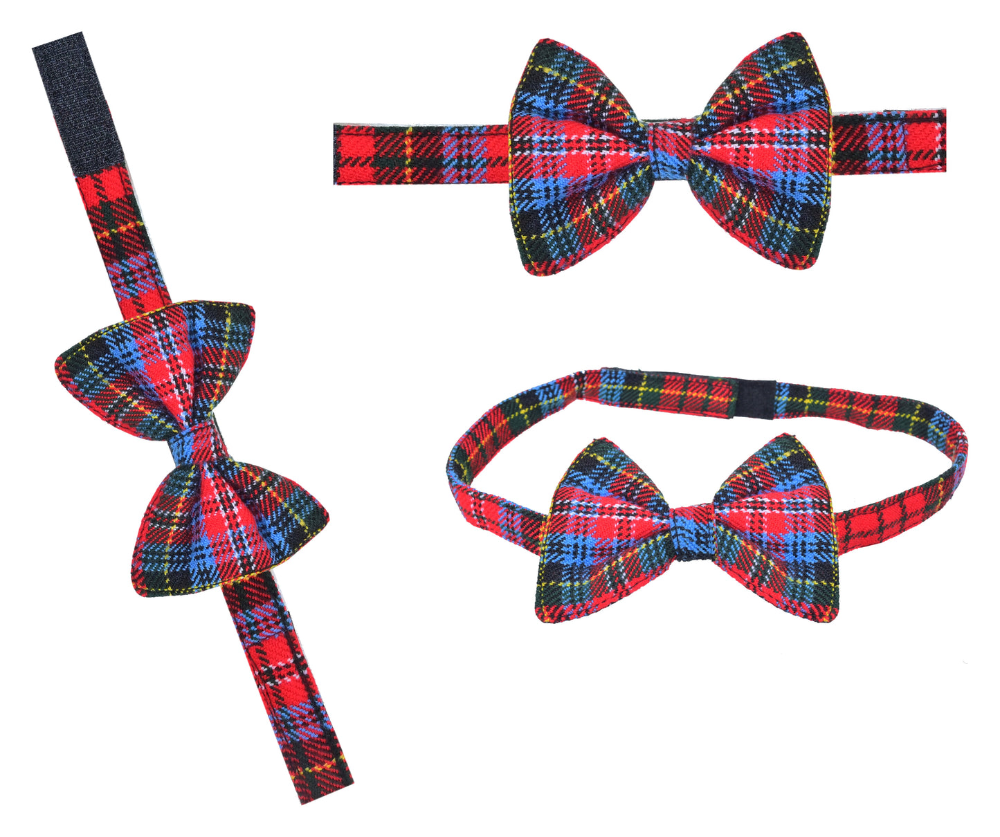 Men's Scottish Tartan Pre-Tied Bow Ties / Acrylic Wool Tartan Bow Tie