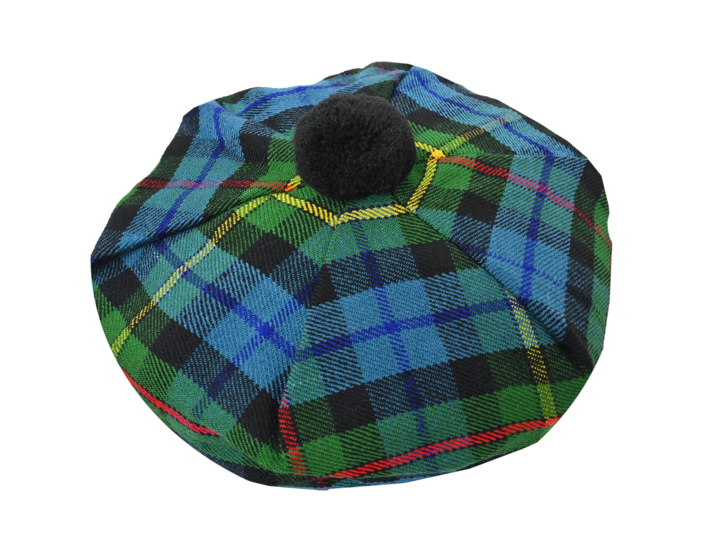 Scottish Tartan Tam O' Shanter Hat Tammy Bonnet Beret Balmoral Hat | Acrylic Wool Tartan Tammie in Various Tartans