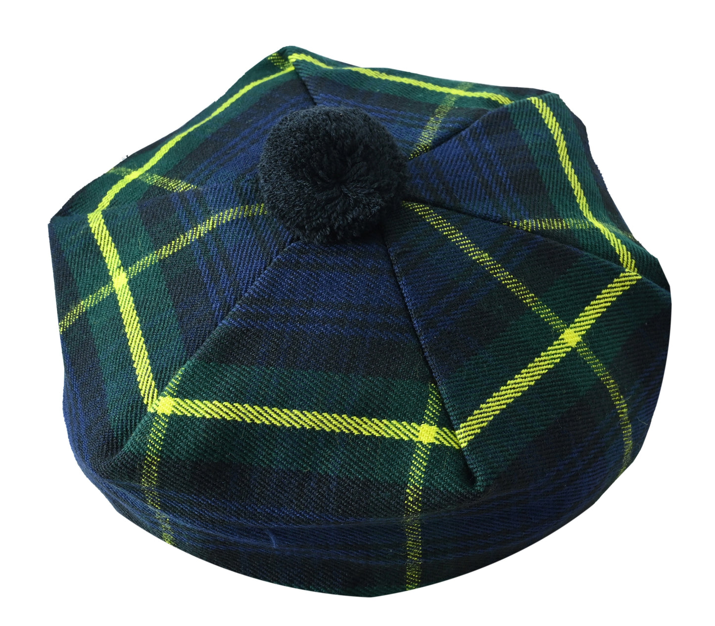Scottish Tartan Tam O' Shanter Hat Tammy Bonnet Beret Balmoral Hat | Acrylic Wool Tartan Tammie in Various Tartans
